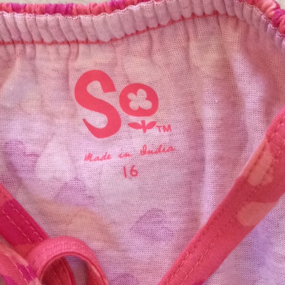 SO SIZE 16 GIRL’S RUFFLE X-BACK ROMPER - Picture 5 of 8